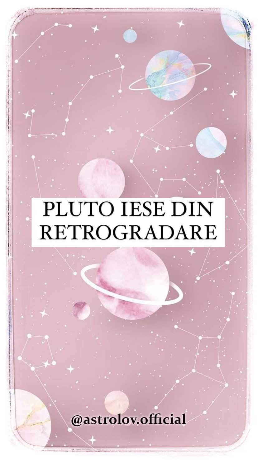 Pluto iese din retrogradare
